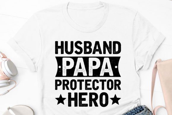 Husband Papa Protector Hero Black: A Designer's Review