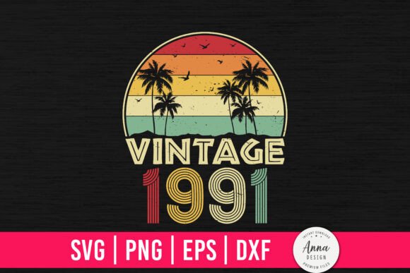 Reviewing Vintage 1991 Birthday Graphics for Stitching